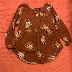 Plus Size: Torrid Flowy Floral Blouse